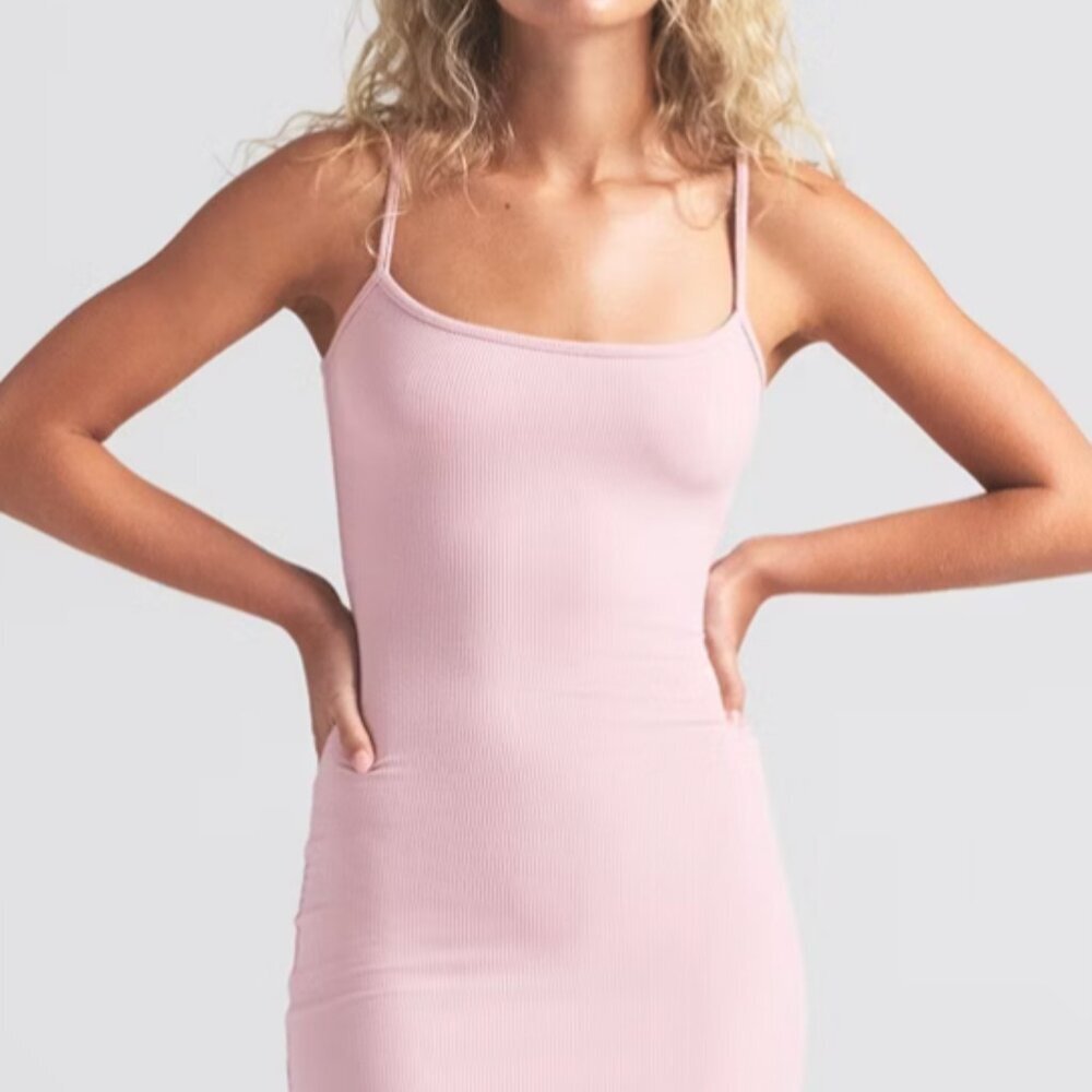 SKIMS Pink Maxi Dress